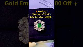 Jewelryay-New arrivals.18K Gold 1.06ct Swat Natural Wharton Green Emerald Ring#investment#trending