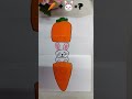 BUNNY IN CARROT #shorts #diy #diycraft #amazing #kidsvideo #kidsdrawing #kids