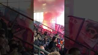 Hoffenheim Ultras mit Pyro in Bochum #pyro #vflbochum #fußball #ultras #tsghoffenheim