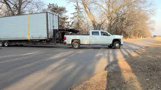 Overloaded trailer