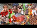 Survival In The Rainforest - Cocking Fish And Pighead In Jugle - Top 5 Videos Mr Eat