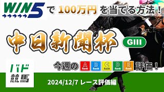 【WIN5で100万円レース評価編】2024年12月7日（土）中日新聞杯【競馬】