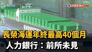 長榮海運年終最高40個月　人力銀行：前所未見－民視新聞