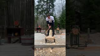 How to chop an Underhand   Turbo Tom Pro Timbersports Athlete