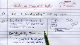 What is Serializability? It's Types | DBMS Serializability