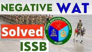 ISSB WAT Negative Words ||  ISSB WAT test solved || ISSB WAT test online