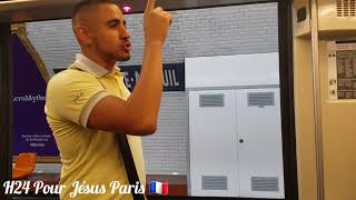 🇬🇧 Évangélisation dans le métro de Paris | Pasteur C-Maias | H24 POUR JÉSUS