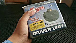 MEGA HM 40 DRIVER UNIT UNBOXING \u0026 REVIEW