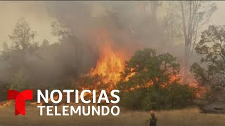 Evacúan a 75 mil residentes por incendios en California | Noticias Telemundo