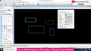 How to Match Properties in Microstation ? Change Element Attributes