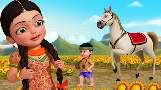 Agdum bagdum ghoda dum saaje | Bengali Rhymes for Children | Infobells