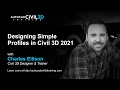 Designing Simple Profiles in Civil 3D 2018, 2019, 2020, 2021