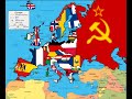 Flag map of Europe 1934