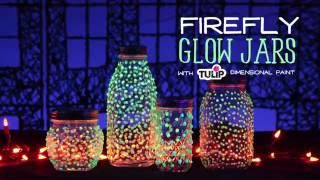 DIY Dotted Glow Jars