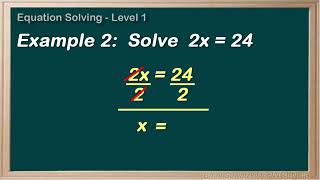 WCLN - Solving equations - Multiplication
