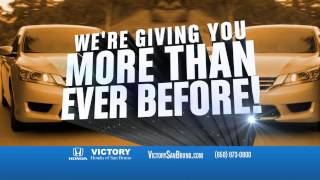 Victory Honda of San Bruno Offers More For Your Trade | Dealer Finances Bad Credit Bankruptcy