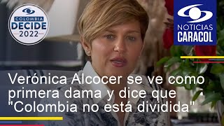 Verónica Alcocer se ve como primera dama y dice que "Colombia no está dividida" por Petro