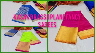 Kasak brasso plane fancy sarees 750/-freeshipping