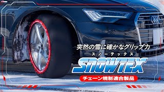 コンパクト収納で滅多に降らない雪に最適　布製タイヤチェーンスノーテックス（SNOWTEX）