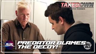 Predator BLAMES Decoy For Turning Up At Sting House! | Takedown With Chris Hansen | FULL EPISODE