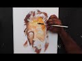 spontaneous realism in acrylic portrait painting full process