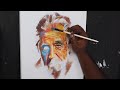 spontaneous realism in acrylic portrait painting full process