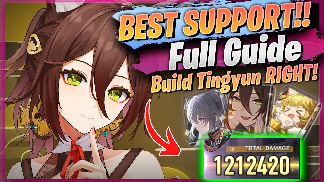 TINGYUN The BEST 4-STAR! | Guide & Build ( Relics, Stats, & Teams ) In ...