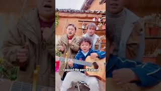 Ouah Ahh 3 Little Guys Singing |muyan brothers｜guitar cover