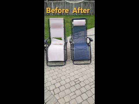 How do you replace gravity chair fabric?