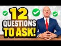 12 'QUESTIONS' to ASK in an INTERVIEW! (The SMARTEST QUESTIONS to ASK at the END of an INTERVIEW!)