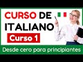 Aprender italiano para principiantes| Curso completo de italiano fácil | Formar oraciones | Curso 1