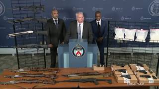 @TorontoPolice News Conference Re: Gun \u0026 Drug Arrest | 100 Charges Laid | Wed., March 6th, 2019