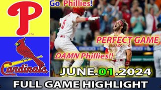 Phillies vs. St.Louis Cardinals (06/01/24)  GAME HIGHLIGHTS | MLB Season 2024