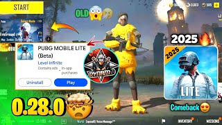 😱Pubg Lite New 0.28.0🤯 Beta Test Update 2025 | Pubg Mobile Lite 0.28.0 Comeback Update 2025 🔥