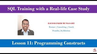Lesson 11- Programming Constructs | Learn SQL with Restaurant Case Study
