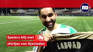 Vreugde bij selectie Te Werve na 7-0 nederlaag tegen Ajax.