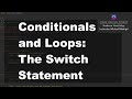 Java 1 Online, [6.01] More Conditionals and Loops: The Switch Statement