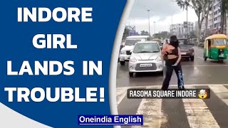 Indore girl dances on zebra crossing, lands in trouble with cops | Oneindia News