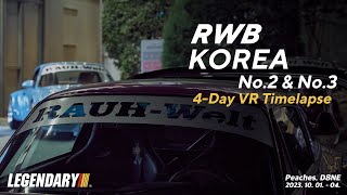 RWB KOREA 2nd and 3rd car production process (4 days) VR time lapse.