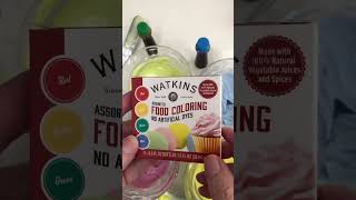 Watkins Natural Food Coloring review and demo