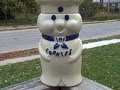 Vintage 1973 Ceramic Pillsbury Doughboy Cookie Jar Collectible Used