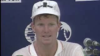 Michael Chang Defeats Jim Courier at the Lipton International; Courier Interview (March 20, 1992)