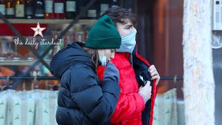 Alex Pall of the Chainsmokers and girlfriend go shopping in Aspen Colorado on Ch