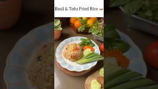 Thai style basil tofu fried rice recipe dinner lunch