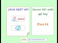 Java Rest API | Part-14 | How to create secure api