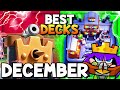 TOP 3 DECEMBER SEASON DECKS! NEW META BEST CLASH ROYALE DECKS! (December 2021)