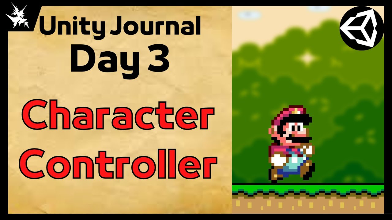 Make A 2d Character Controller Unity Journal Day 3 Youtube