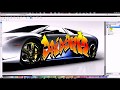 How to spray your name on a car with Corel PhotoPaint X5