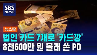 제작비로 치킨 먹고 '카드깡'까지…8천600만 원 몰래 쓴 PD / SBS / 뉴스딱