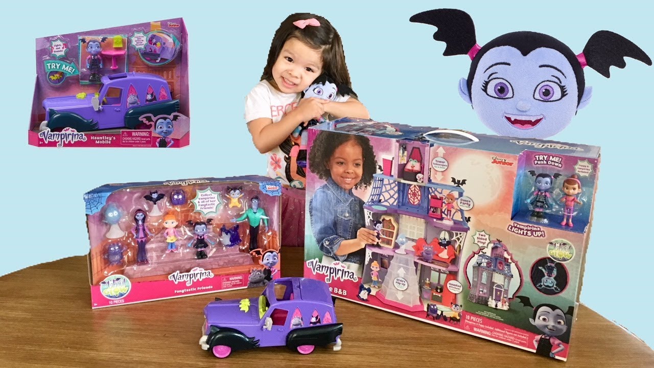 HUGE VAMPIRINA TOY UNBOXING! Vampirina Scare B&B House Playset, Family ...